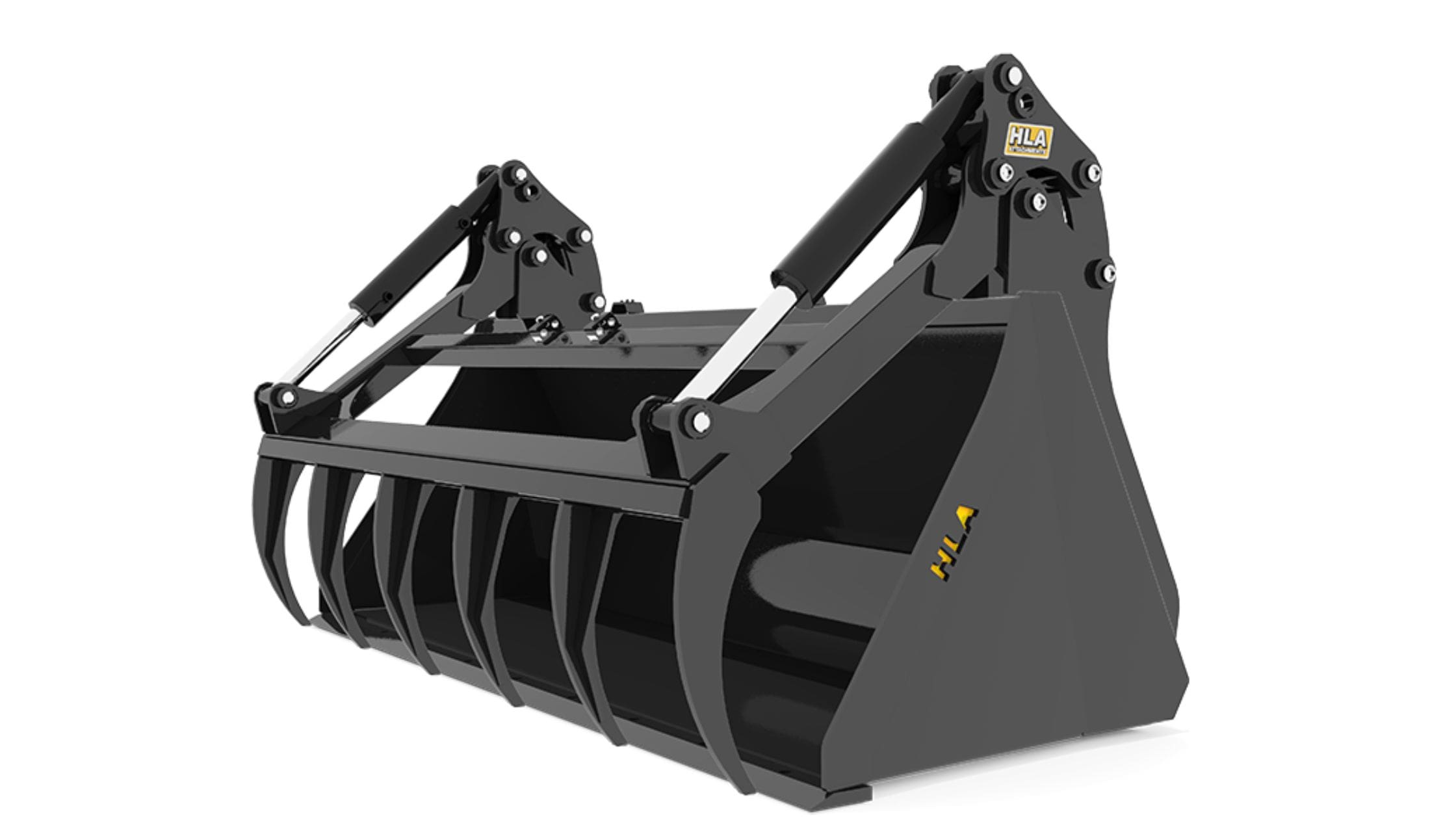 HLA Skidsteer Bucket & Utility Grapple Timberstar Tractor